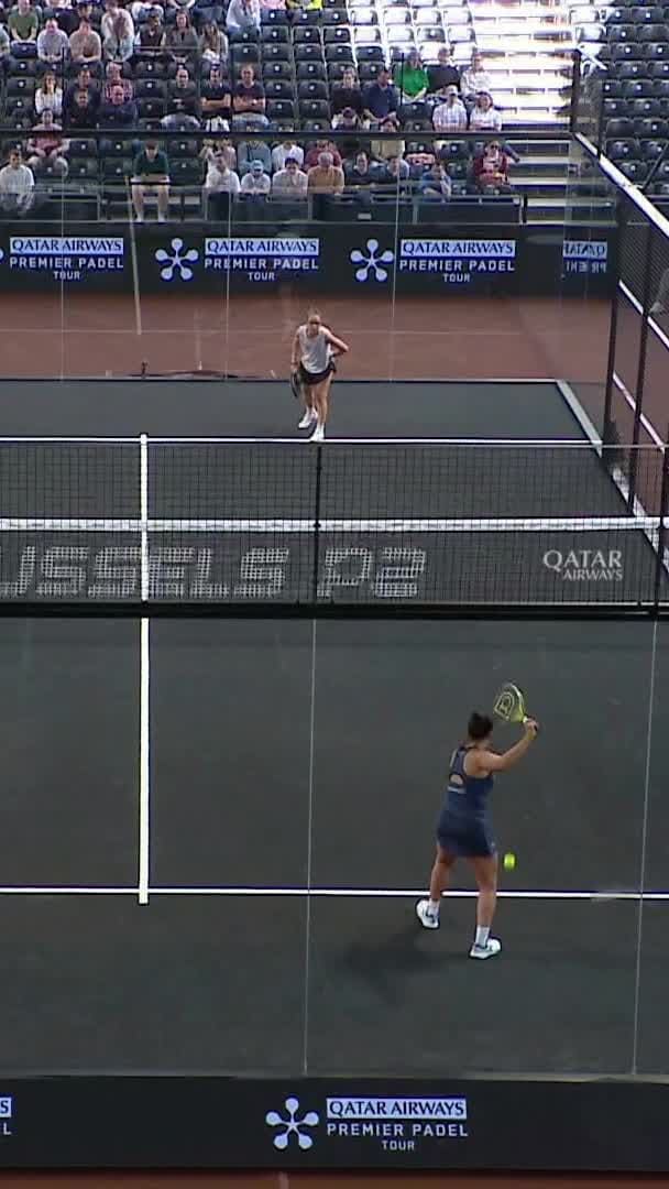 Llaguno puts away an overhead smash