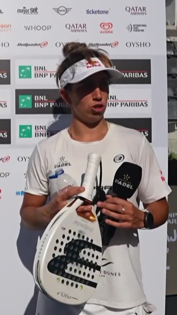 Post match interview with Bea Gonzalez: 'We're really happy to be here. This is a very special tournament and we wanted to start it right.'