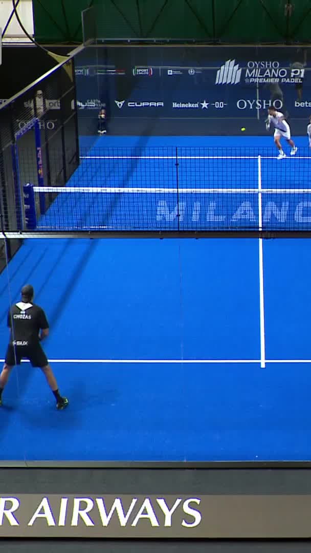 Rubini, Chozas win the first set