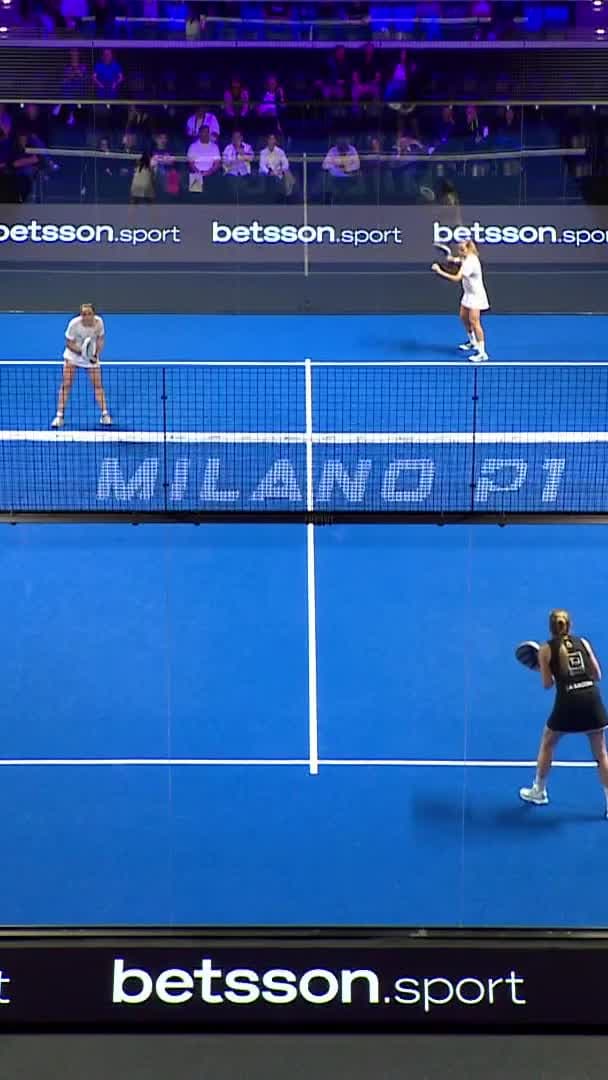 Perfect backhand by Ustero to win the game